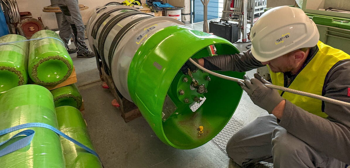 600 liter SF6 gas tank for used gas